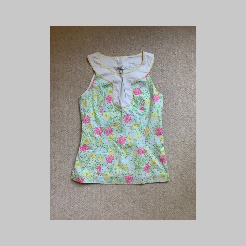 Lilly Pulitzer “The Good Life” Tank Top Blouse